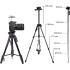 Jmary KP-2264 Professional Aluminium 1.75M Tripod Monopod for All DSLR Cameras (Black)